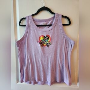 Power-Puff Girls CN Brand tank top, it is XXL, and is a light lavender